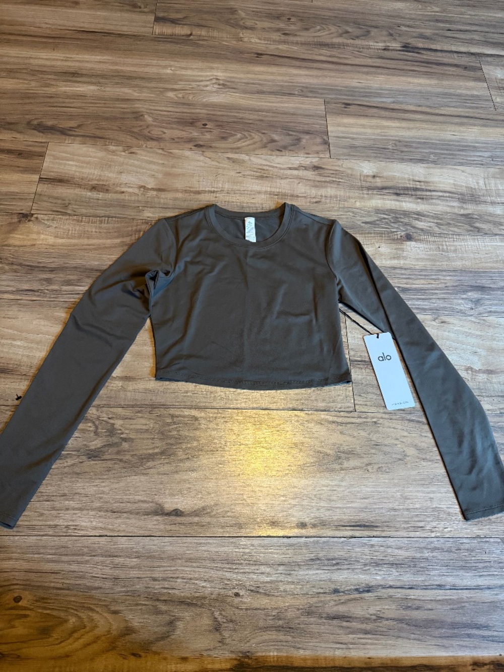 Alosoft crop finesse long sleeve